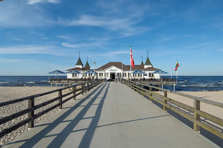 An der Ahlbecker Seebrücke Usedom am Ziel