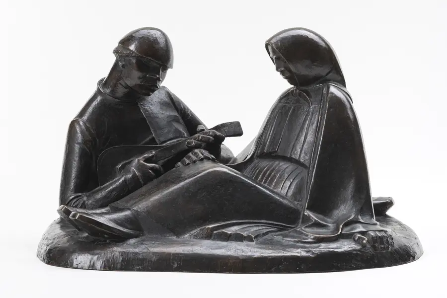 Ernst Barlach, Russisches Liebespaar, 1908 (Guss nach 1908), Bronze Ernst Barlach, Russisches Liebespaar, 1908 (Guss nach 1908), Bronze