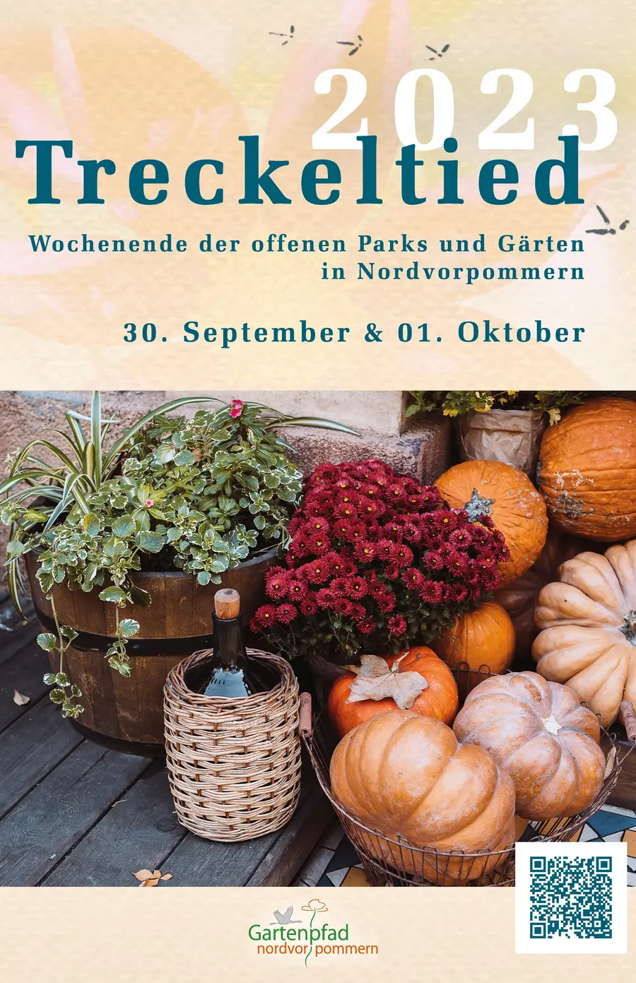 26 Parks und Gärten in Nordvorpommern öffnen für die „Treckeltied“ im Rahmen der „Offenen Gärten“.