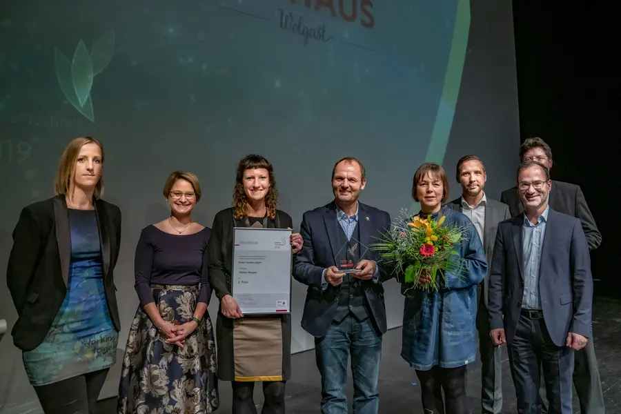 Die Herberge „100Haus“ in Wolgast belegt beim Deutschen Tourismuspreis 2019 den zweiten Platz.