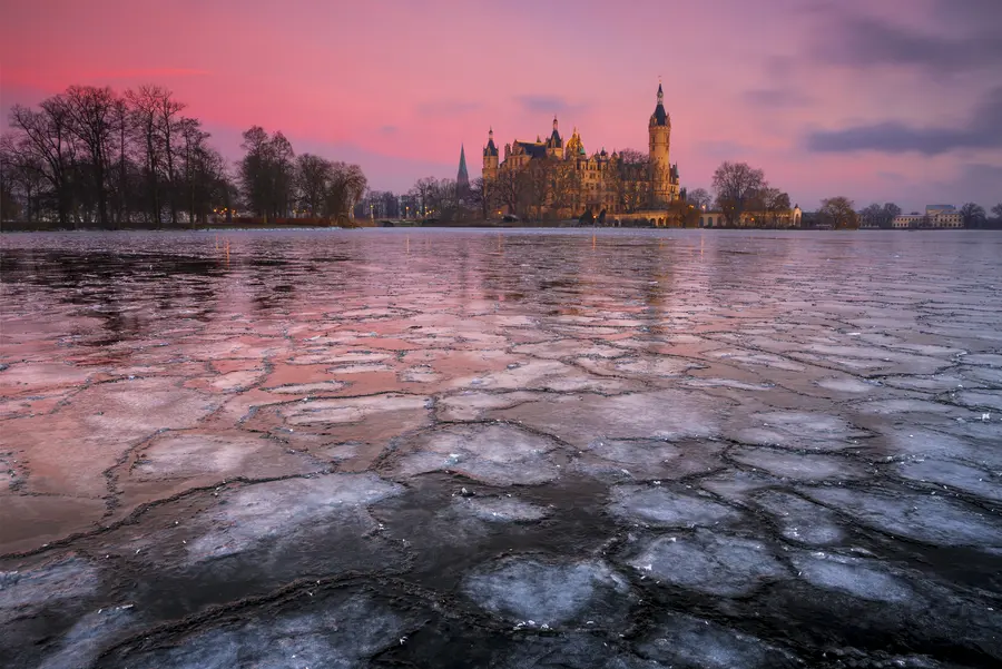 Winterliches Schweriner Schloss
