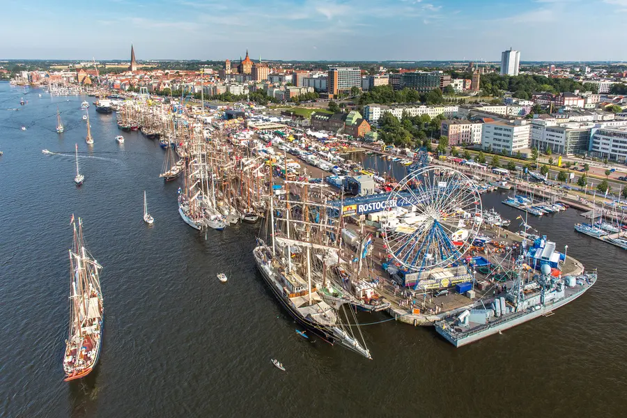 Hanse Sail aus der Vogelperspektive