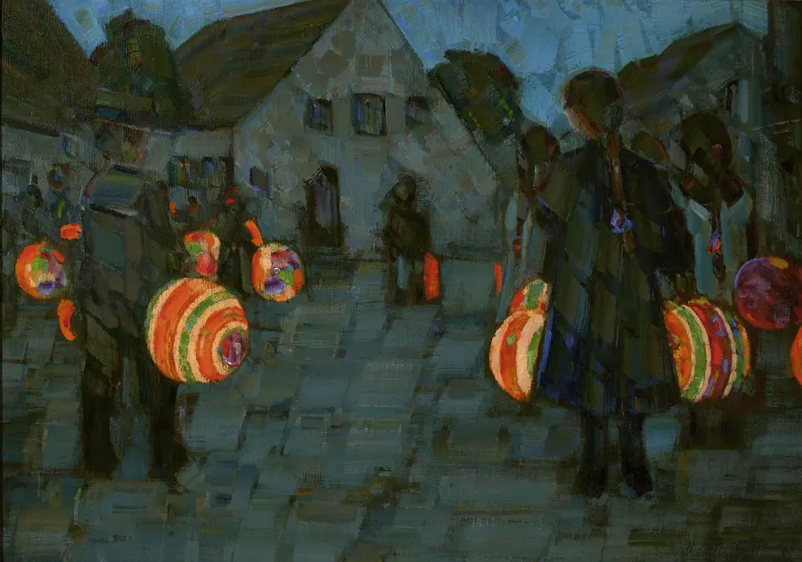 „Laternenkinder“ aus dem Jahr 1910 von Rudolf Bartels „Laternenkinder“ aus dem Jahr 1910 von Rudolf Bartels