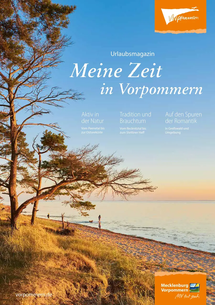Cover des Urlaubsmagazins für Vorpommern 2021