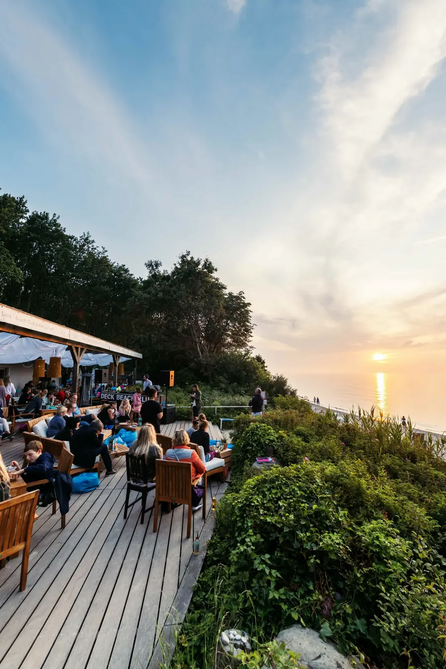 Die Terrasse des Deck Beach Clubs Heiligendamm Die Terrasse des Deck Beach Clubs Heiligendamm