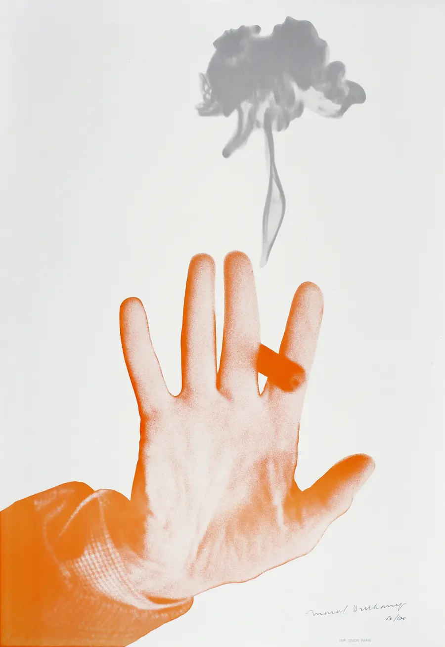 Plakat der Ausstellung "Ready-mades et Editions de et sur Marcel Duchamp", 1967