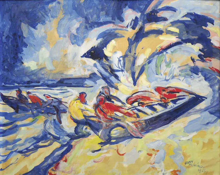 Schoehnheit-pur_Egon-Tschirch_Boote-mit-Fischern_1922_Tempera.jpg