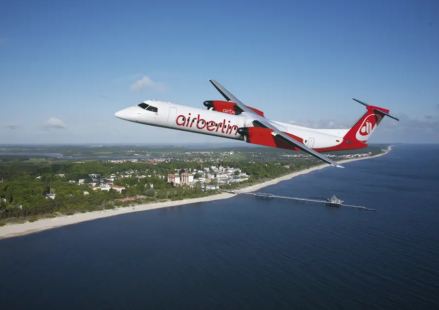 Flugzeug über Usedom