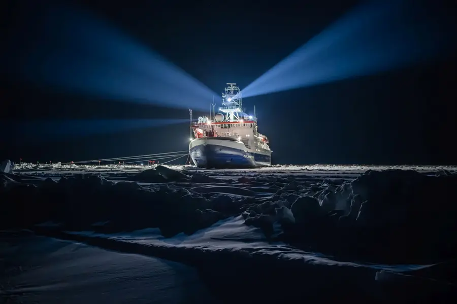„Polarstern“ –  Forschungsschiff der so genannten MOSAiC-Expedition zur Erforschung des Klimawandels.