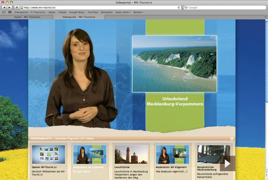Bewegtbildprojekt mv-tourist.tv (mv-tourist.tv)