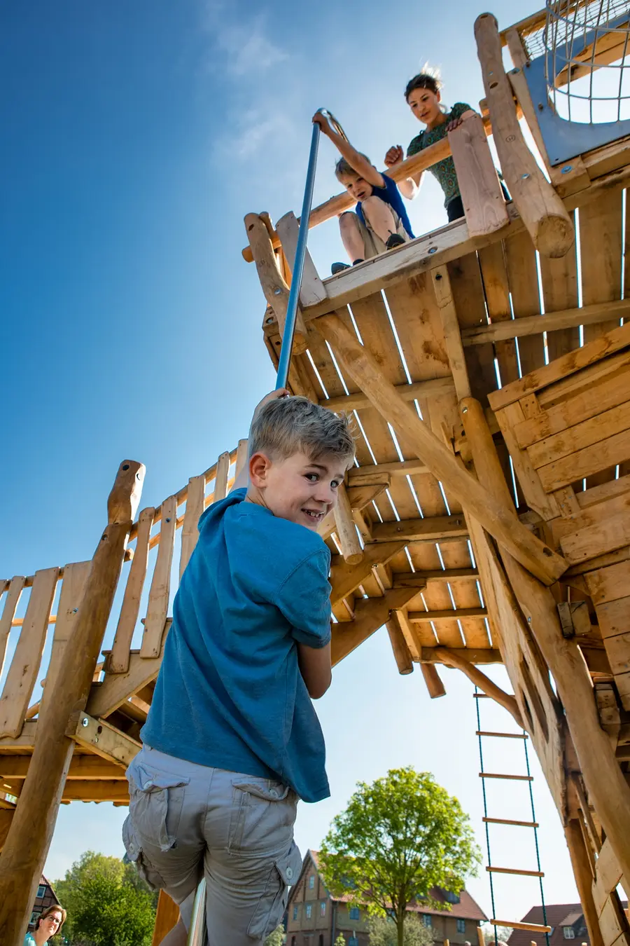 Einer der Spielplätze im neuen Entdeckerpark „minimare“