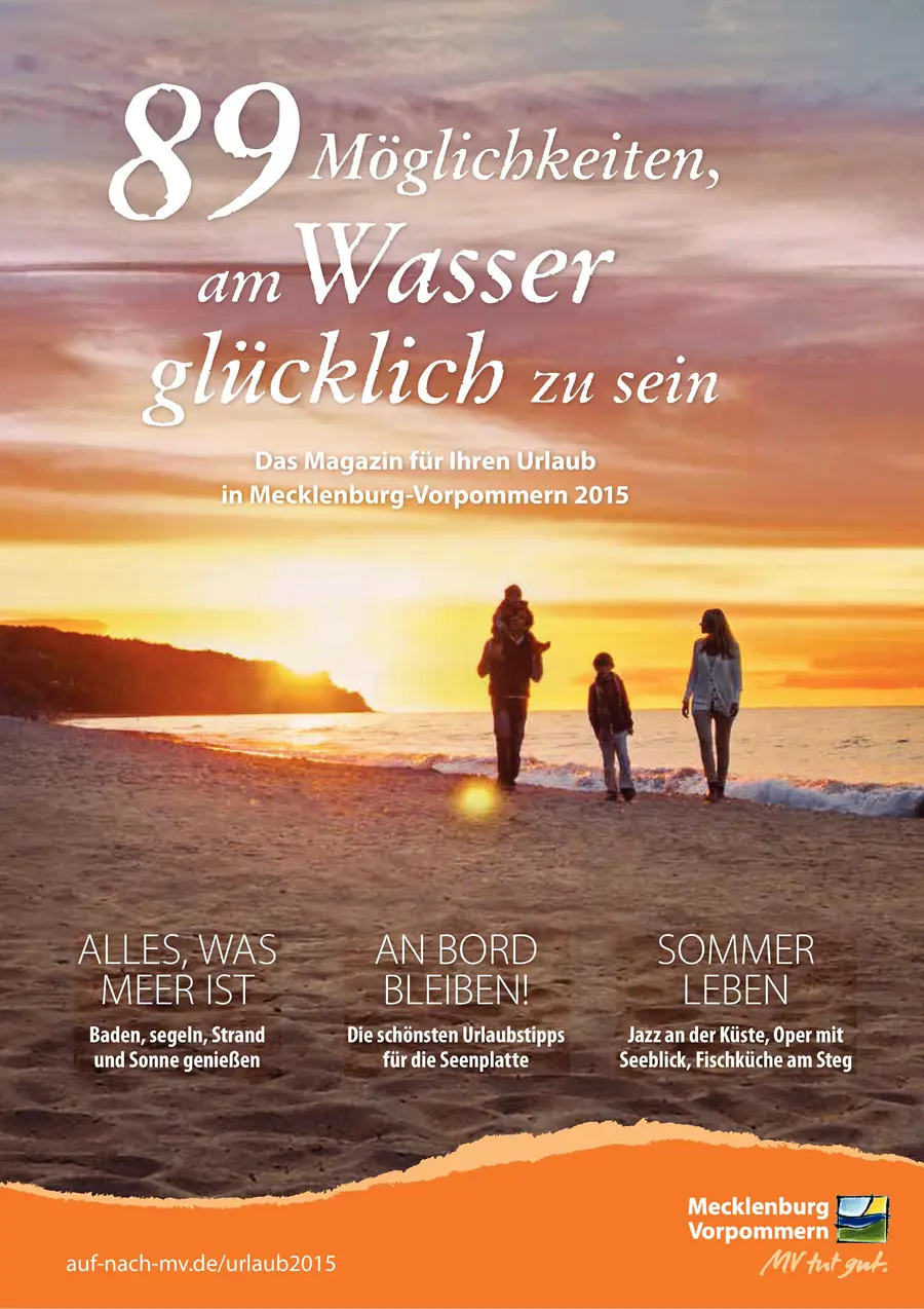 Cover Urlaubsmagazin "Seen & Meer"