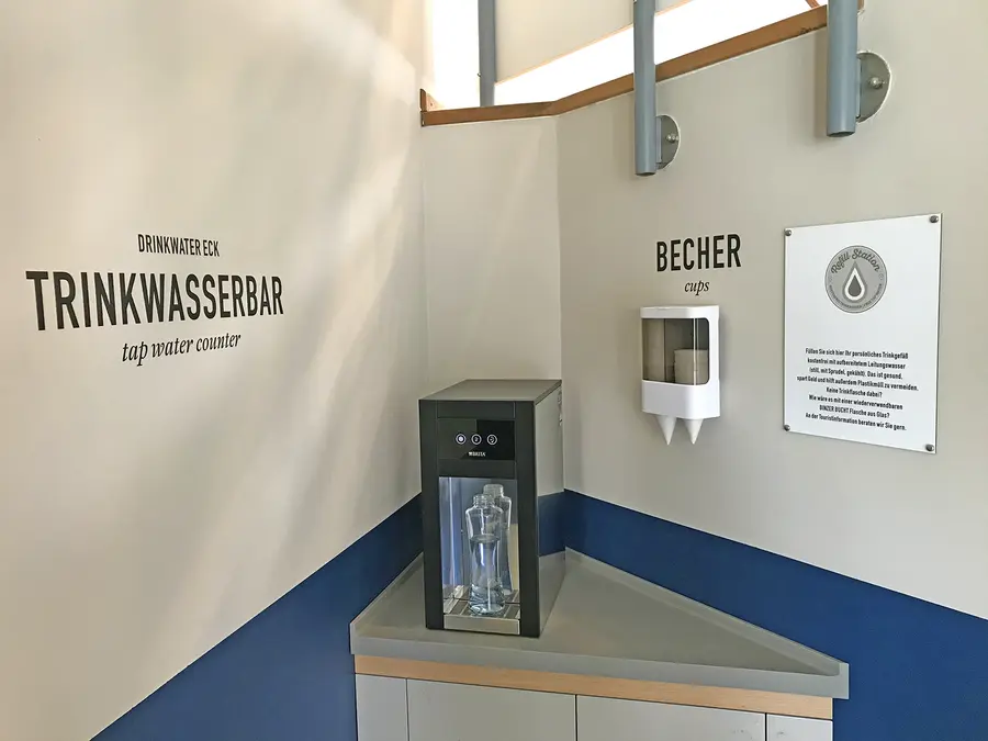 Die Trinkwasserbar im Haus des Gastes im Ostseebad Binz