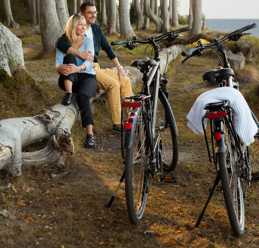 Paar auf Radtour