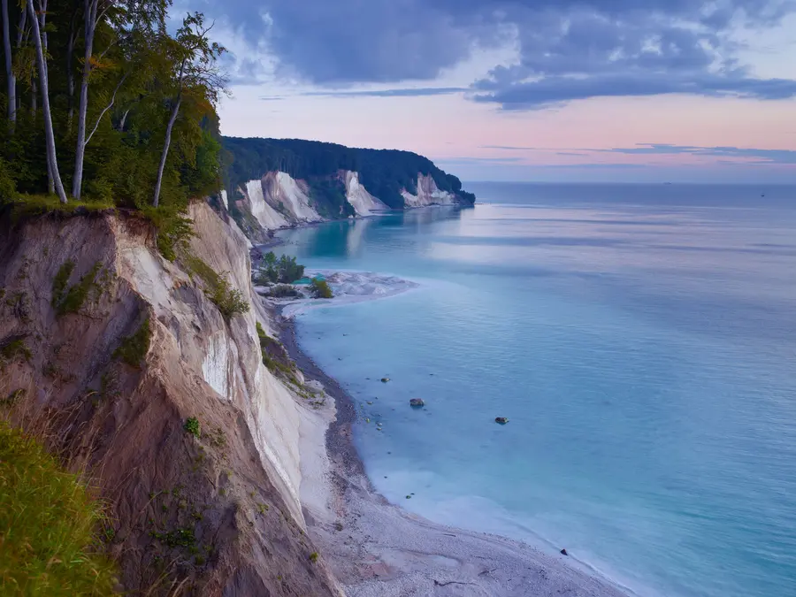 Die Kreidefelsen auf der Insel Rügen Die Kreidefelsen auf der Insel Rügen