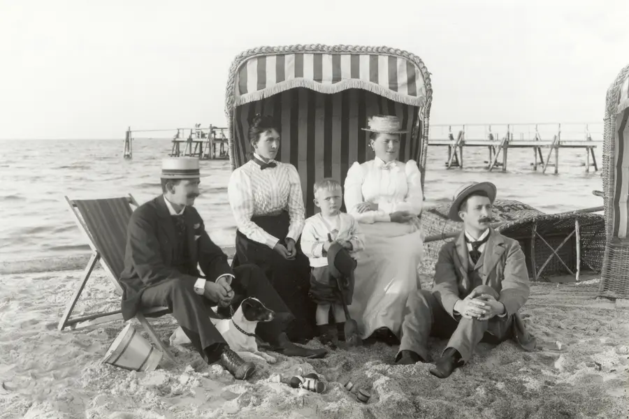Strandszene um 1900 in Kühlungsborn West (Arendsee)