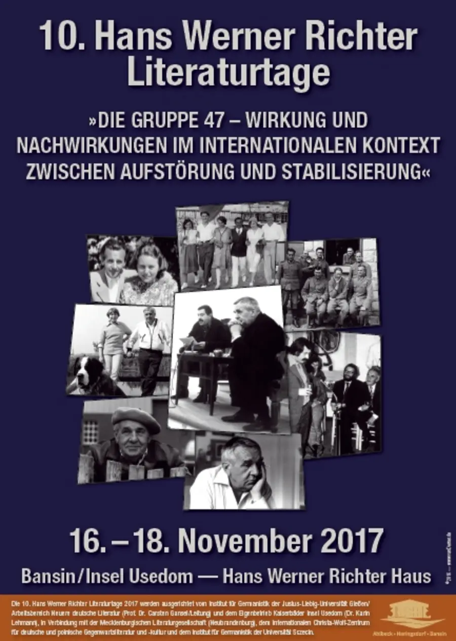Veranstaltungsplakat Hans Werrner Richter-Literaturtage