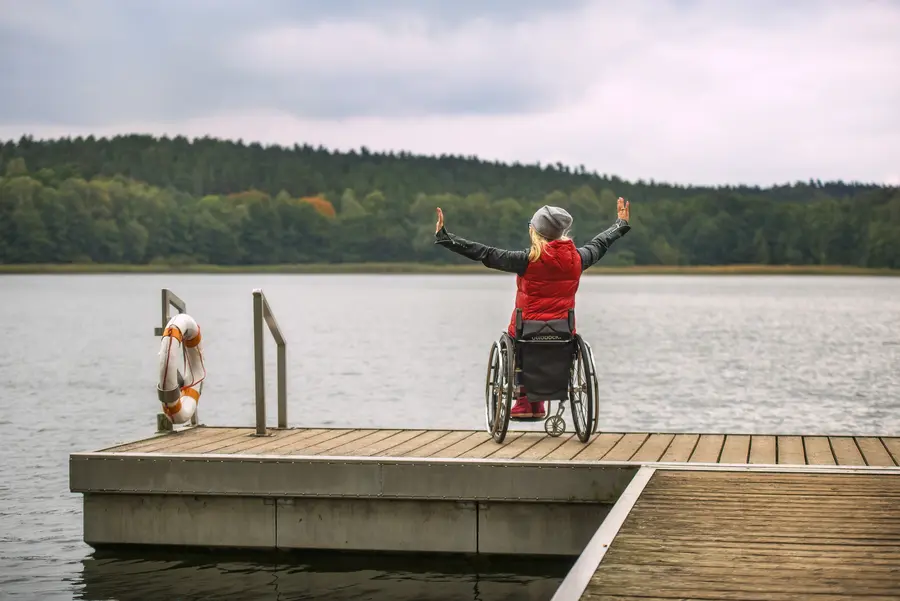 Barrierefreie Badestelle an der Müritz