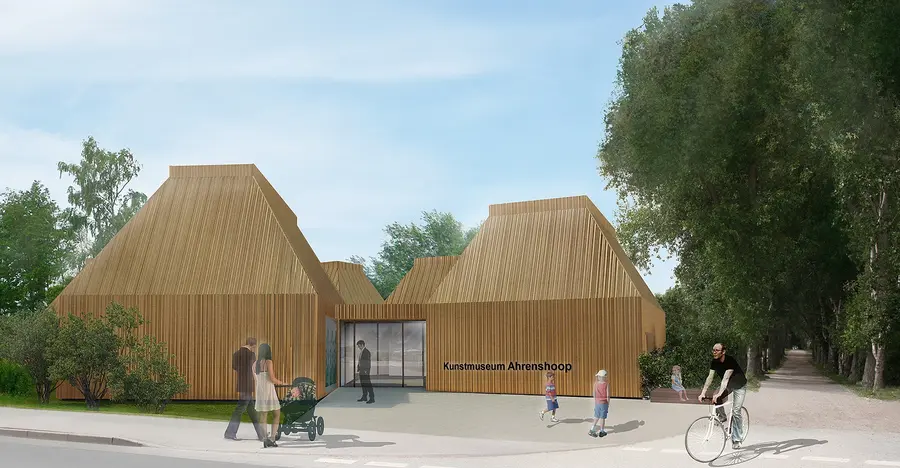 Neue Heimstatt für die Kunst: Das Kunstmuseum Ahrenshoop, Grafik: Kunstmuseum Ahrenshoop/Staab Architekten Berlin