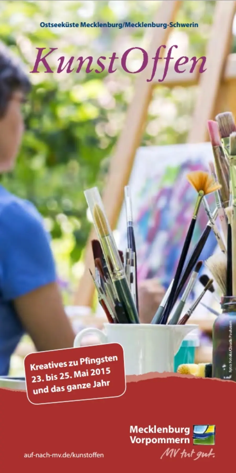 Titel des Flyers "KunstOffen"