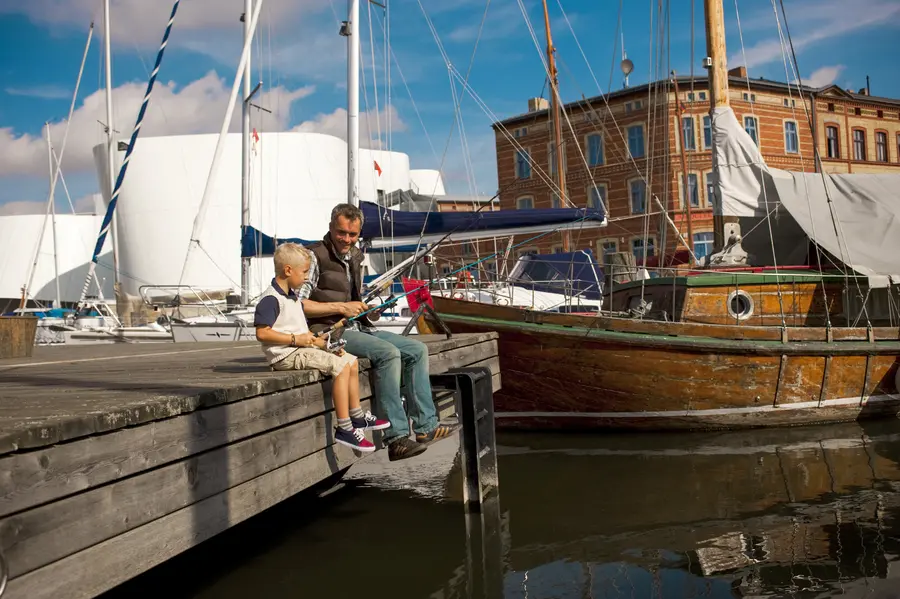 Angeln im Stralsunder Hafen