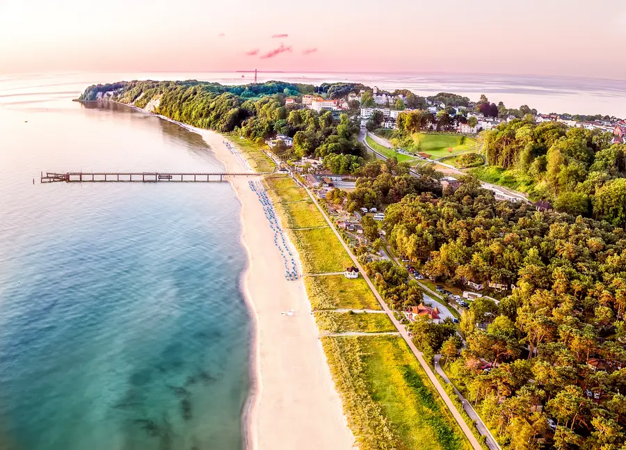 Das Ostseebad Göhren aus der Vogelperspektive
