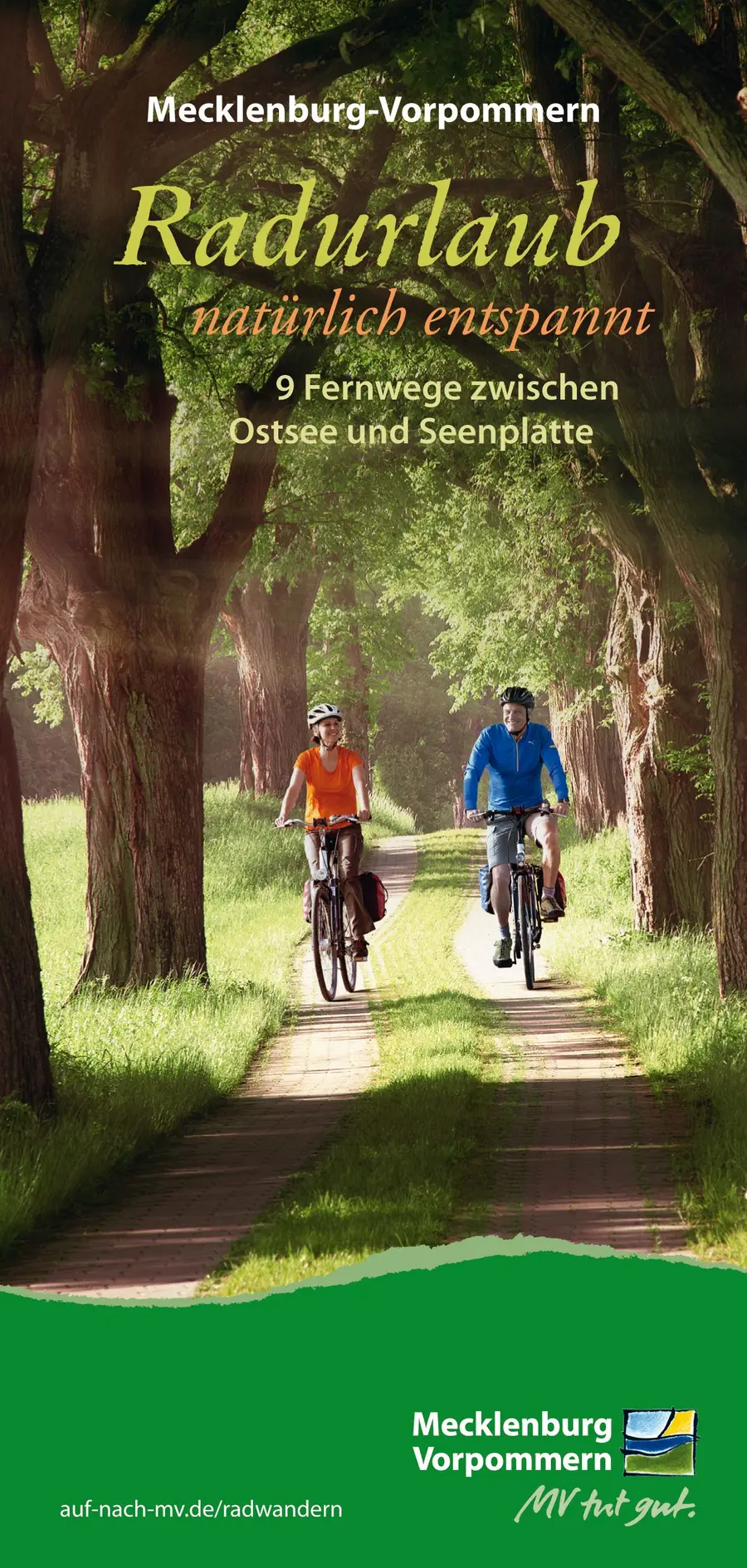 Neue Karte: Neun Radfernwege auf einen Blick (Repro: TMV)