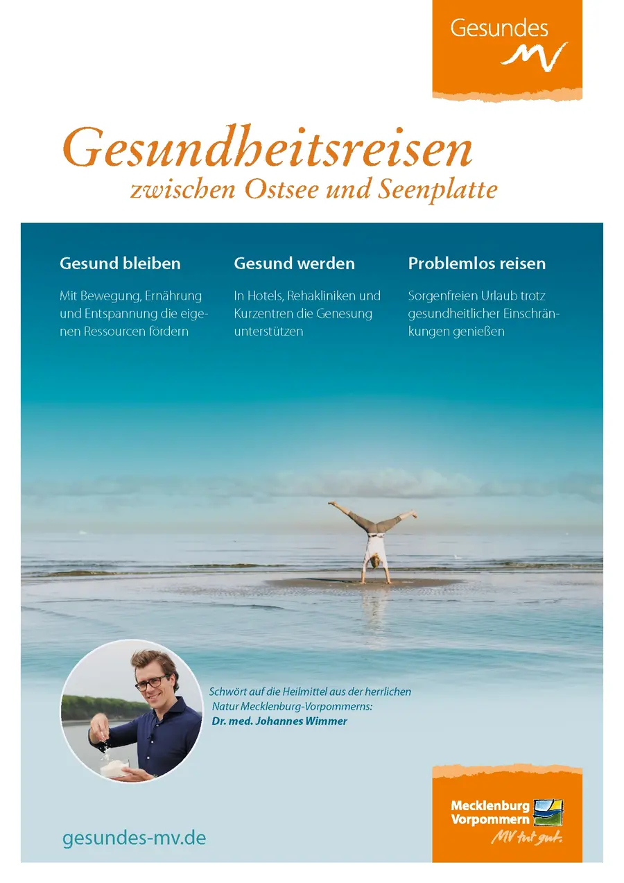 Cover "Gesundheitsreisen zwischen Ostsee und Seenplatte" Cover "Gesundheitsreisen zwischen Ostsee und Seenplatte"