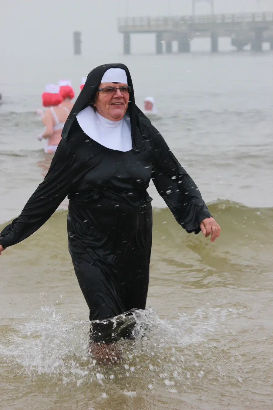 Winterbadespektakel auf Usedom