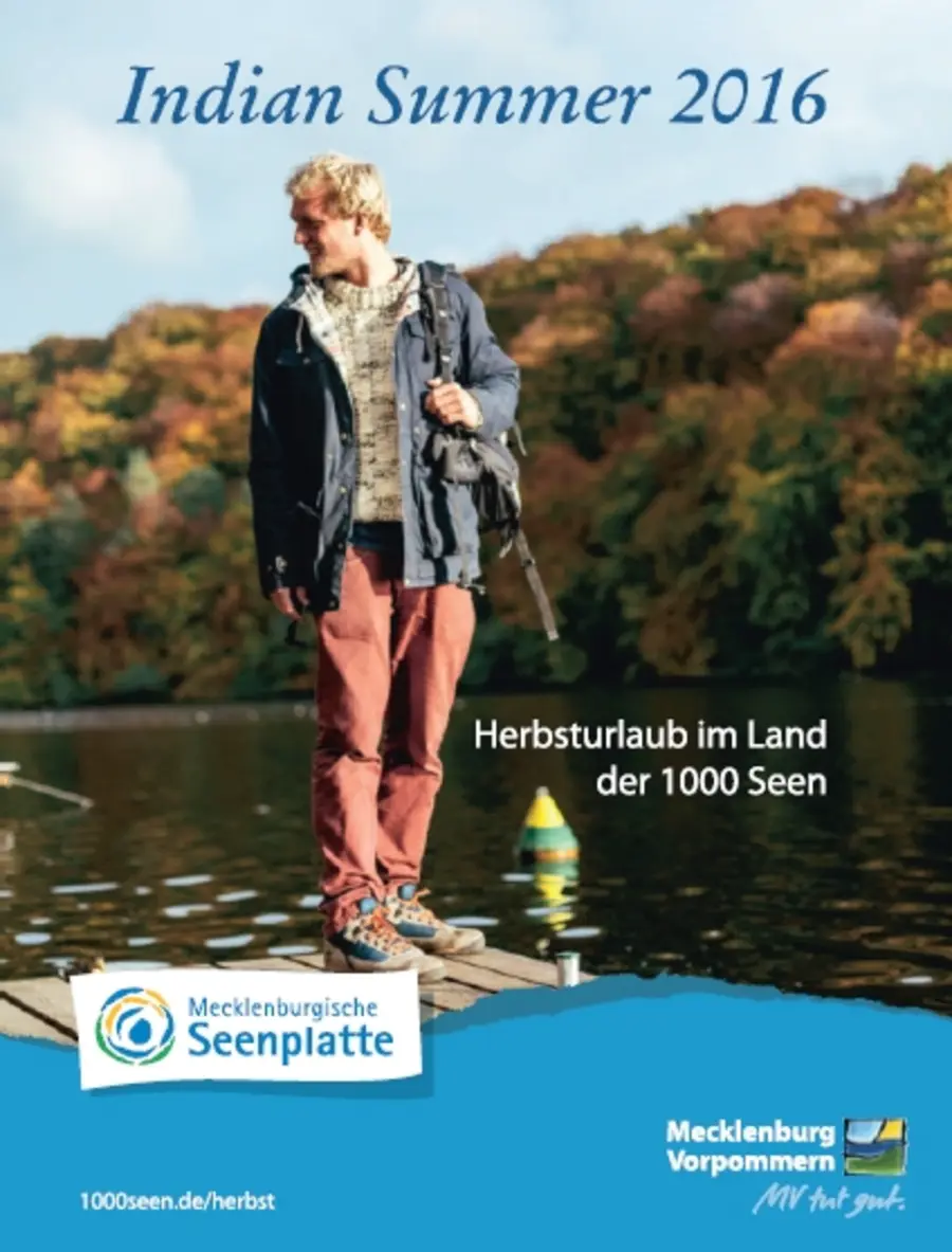 Broschüre "Indian Summer" in der Mecklenburgischen Seenplatte