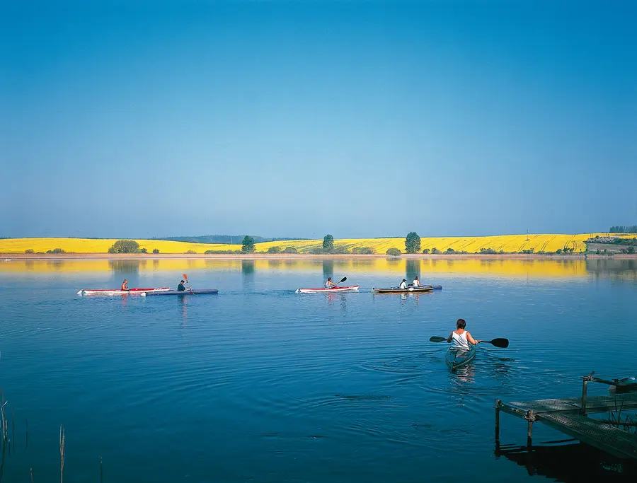 Paddeln auf dem Luckower See