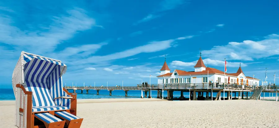 Seebrücke in Ahlbeck auf der Insel Usedom