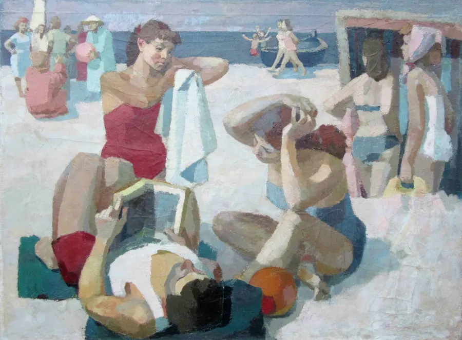Kunstauktion im Pommerschen Landesmuseum,  Bondzin, Gerhard: „Jugend im Urlaub“